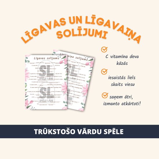 SPĒLE "LĪGAVAS UN LĪGAVAIŅA SOLĪJUMS"